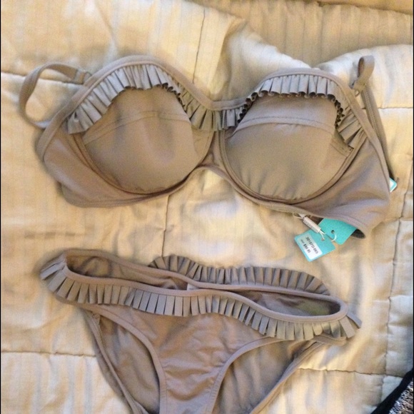 SOLD. Bikini with Fringe Detail size 8/D cup