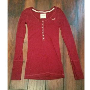 Red long sleeve shirt