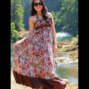Candie's Nature Print Maxi Dress -only worn twice!
