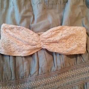 Cream lace bandeau