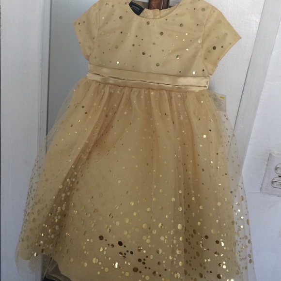 Gold girls dress brand new