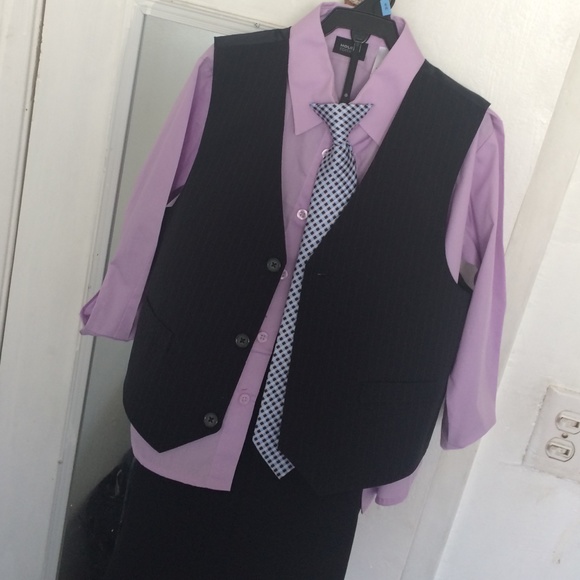 Brand new purple suit for a boy