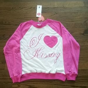 Wildfox "i love kissing" sweater