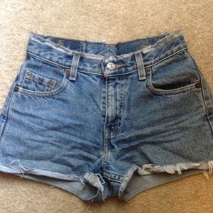 Levi's high waisted shorts