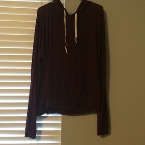Brandy Melville Maroon "Robin" Hoodie