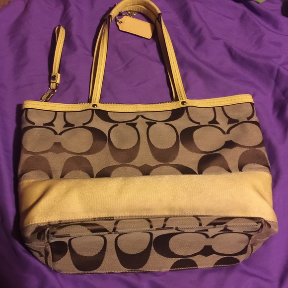 Coach Handbags - Yellow coach purse