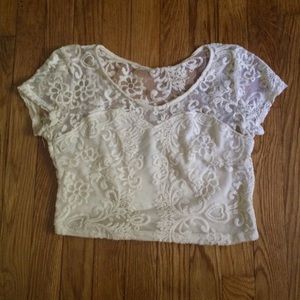 Lace crop top
