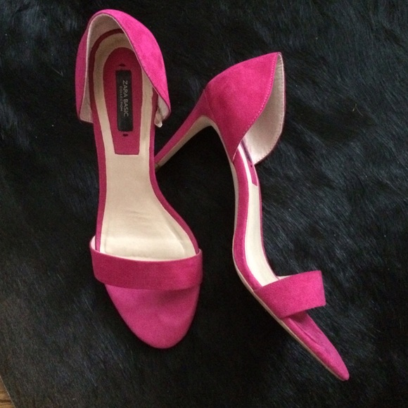 💕Zara hot pink heels💕