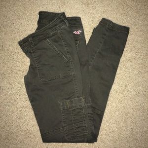Dark Camo Green Cargo Hollister Skinny Jeans