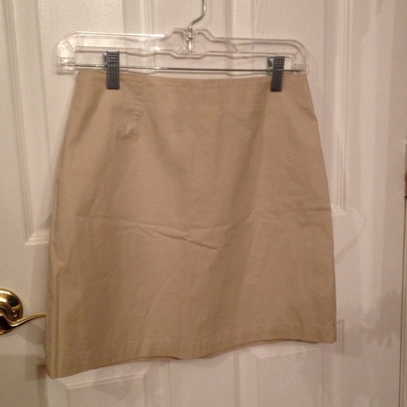 Gap Stretch Khaki Skirt