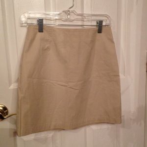 Gap Stretch Khaki Skirt