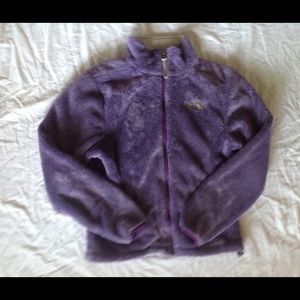 Purple North Face Fuzzy Jacket