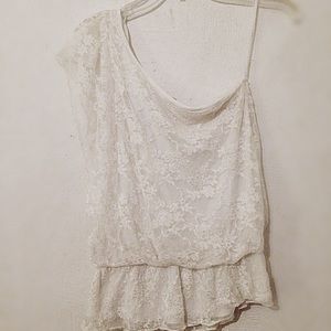 Off the shoulder lace top