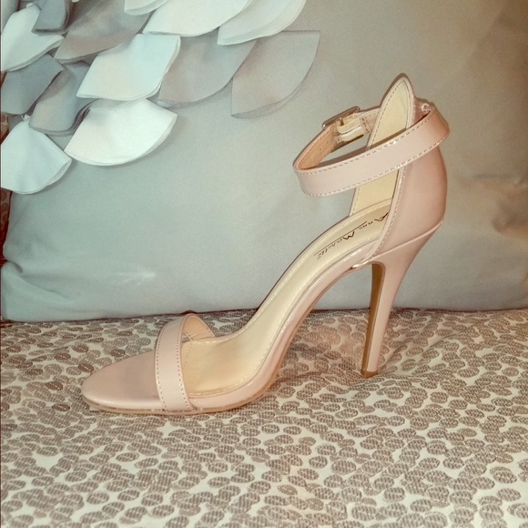 Perfect Nude Strappy Heels 7.5