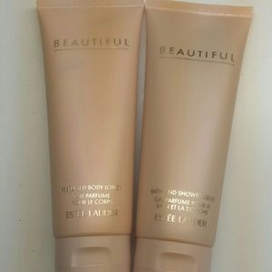 Estee lauder body lotion and shower gel bundle