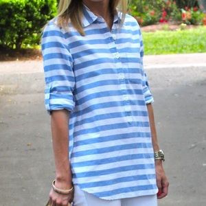 J.Crew Striped Popover