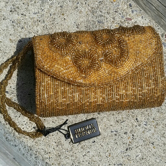 1 TIME SALE! Vintage Bijoux Terner Beaded Wristlet