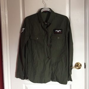 Green army jacket