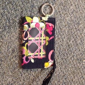 Navy and butterfly Vera Bradley ID holder