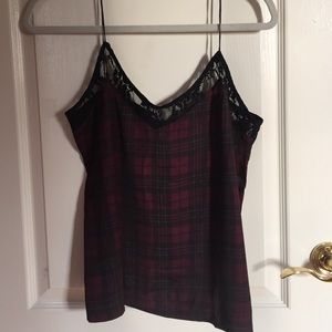 Zara plaid top