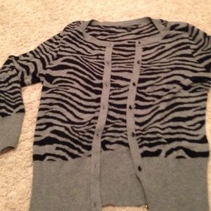 Grey Zebra cardigan!