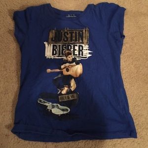 Girls Justin Bieber size 14 shirt