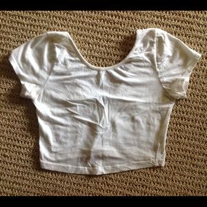 White Brandy Melville Gisele Crop Top