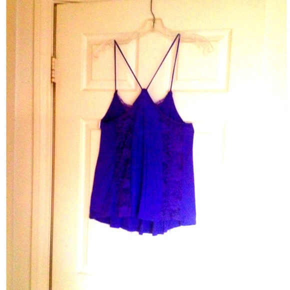 ⭐2/$7⭐️WET SEAL LOOSE AND FLOWY TOP W/ LACE SIZE L - Picture 3 of 3