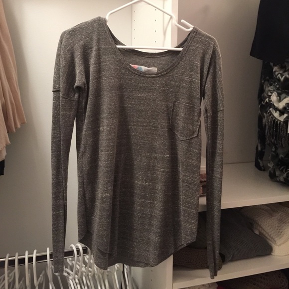 Free People Long Sleeve Pocket Shirt XS NWT