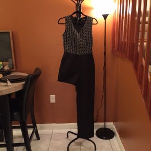 Dressy black and white jumpsuit