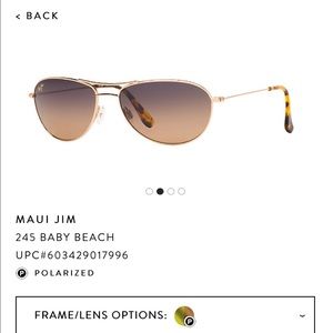 Maui Jim's Baby Beach Sunglasses