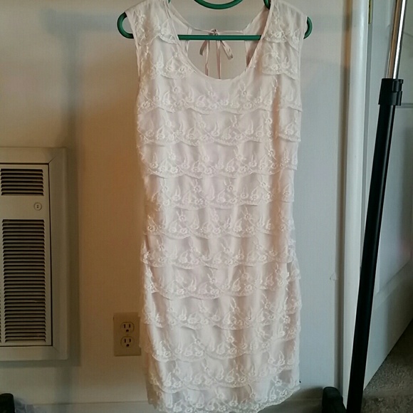 Charlotte Russe creme lace dress