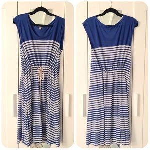 J.Crew Stripe Drawstring Dress