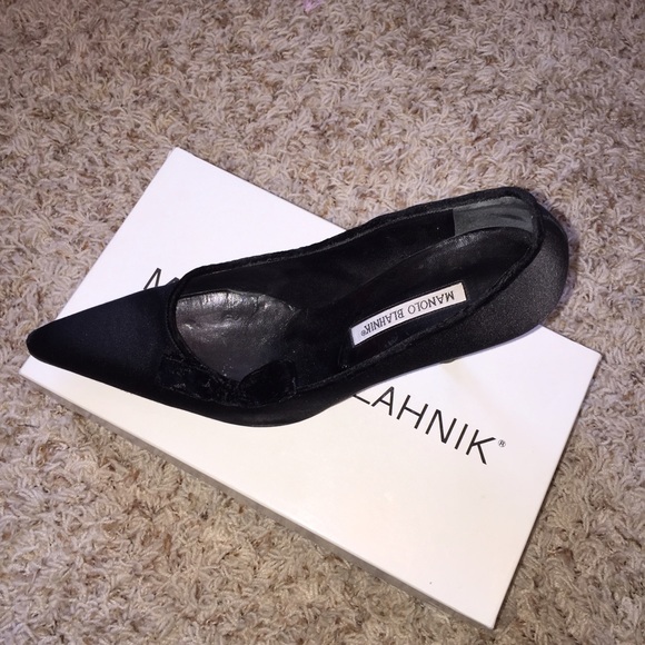 Manolo Blahnik Satin Pumps