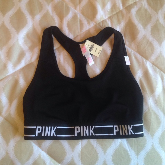 NWT PINK SPORTS BRA XS 32A-C