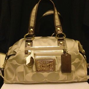 Auth Coach F15860 Poppy Sateen Satchel
