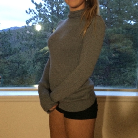grey turtleneck sweater brandy Melville dupe