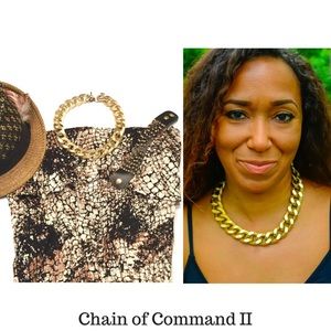 'Chain of Command II' Statement Necklace