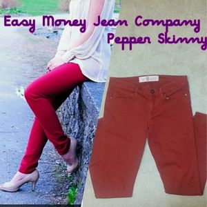 Awesome red skinny jeans