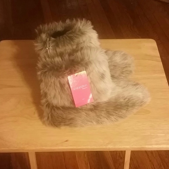 Furry slippers