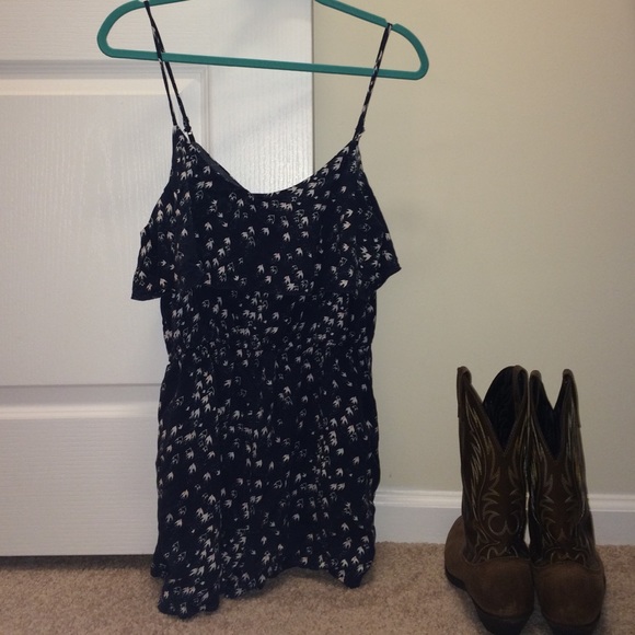 Navy blue romper