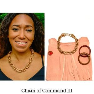 'Chain of Command III' Statement Necklace