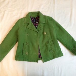 Button-Up Green Coat