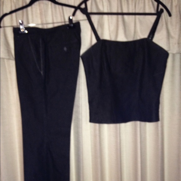 Pant suit.