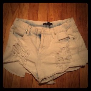 ✂️Acid wash High-Waisted Shorts
