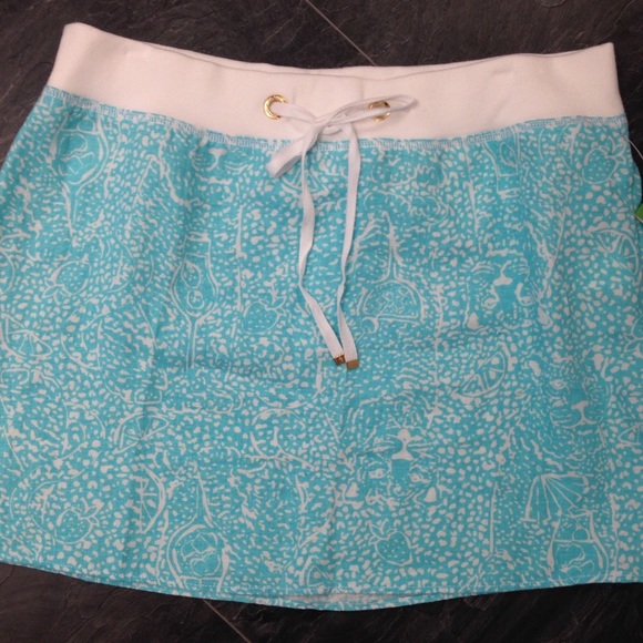 Lilly Pulitzer 'Ice Party' Linen skirt Size Large