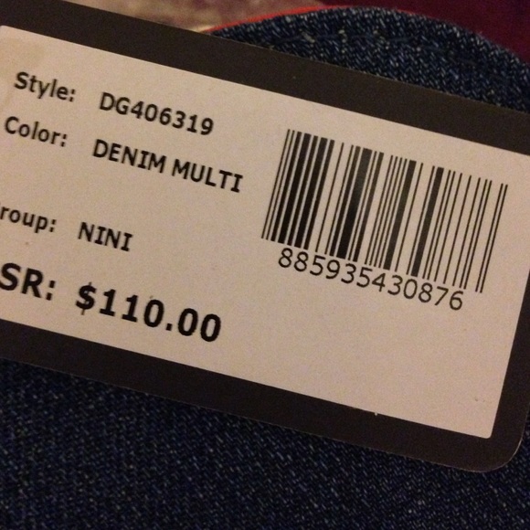 NWT Guess Denim Multi bag - Picture 3 of 4