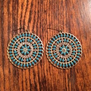 Francesca's Medallion Earrings