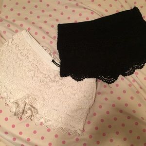 Lace boho shorts
