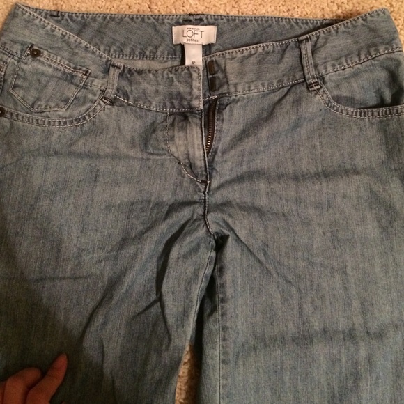 Ann Taylor LOFT light blue jeans - Picture 2 of 4